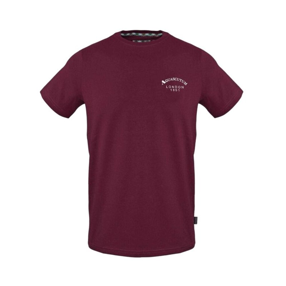 Aquascutum Mens London 1851 Cotton Blend T-Shirt / Red